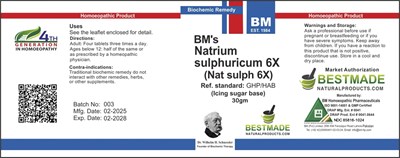 Nat Sulph (Nat Sulph (lactose Free Cell Salts))